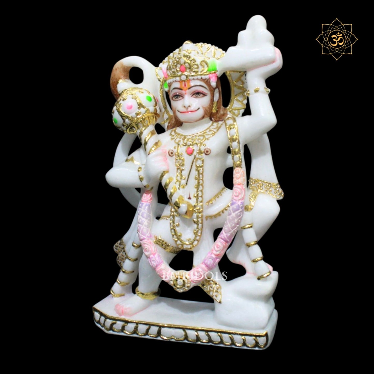 Veer Hanuman Marble Murti in 12inches in Makrana Marble