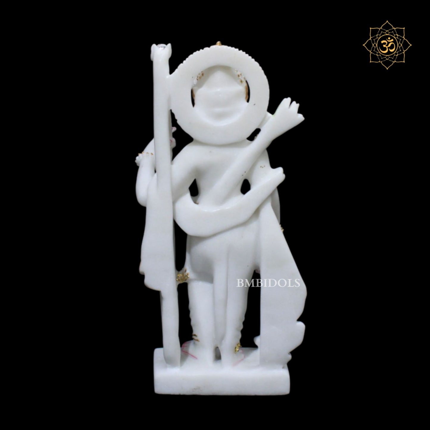 Pure White Ram Darbar Marble Murti in 12inches