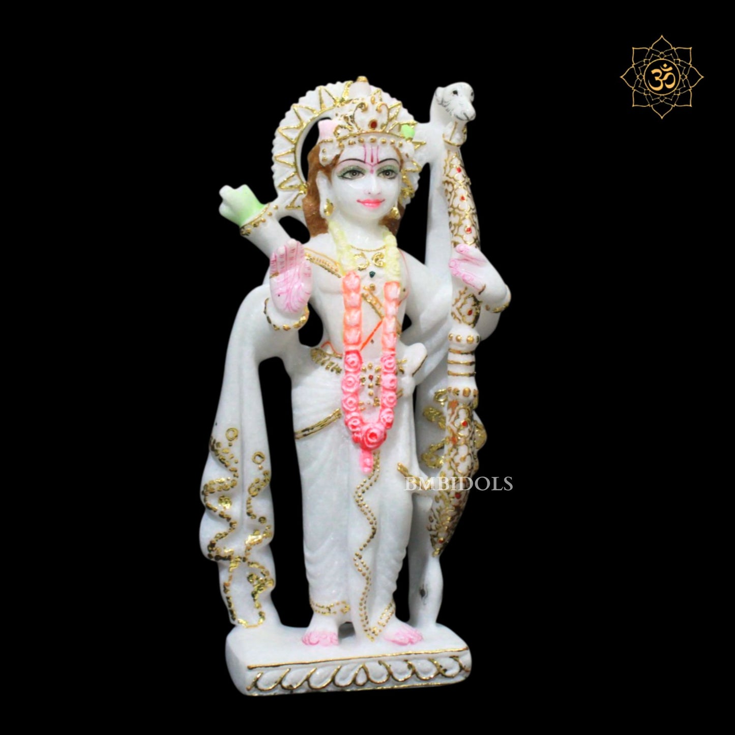 Ram Darbar Marble Murti in 9inches for Ghar Mandirs