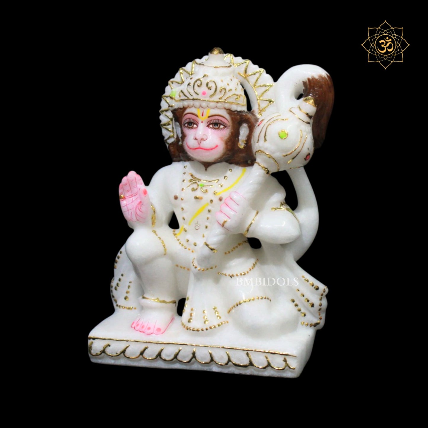 Ashirwad Hanuman Marble Murti in 7inch
