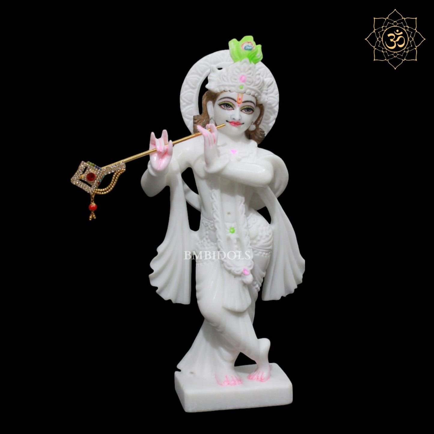 1feet Radha Krishna Marble Murti for Home Mandirs