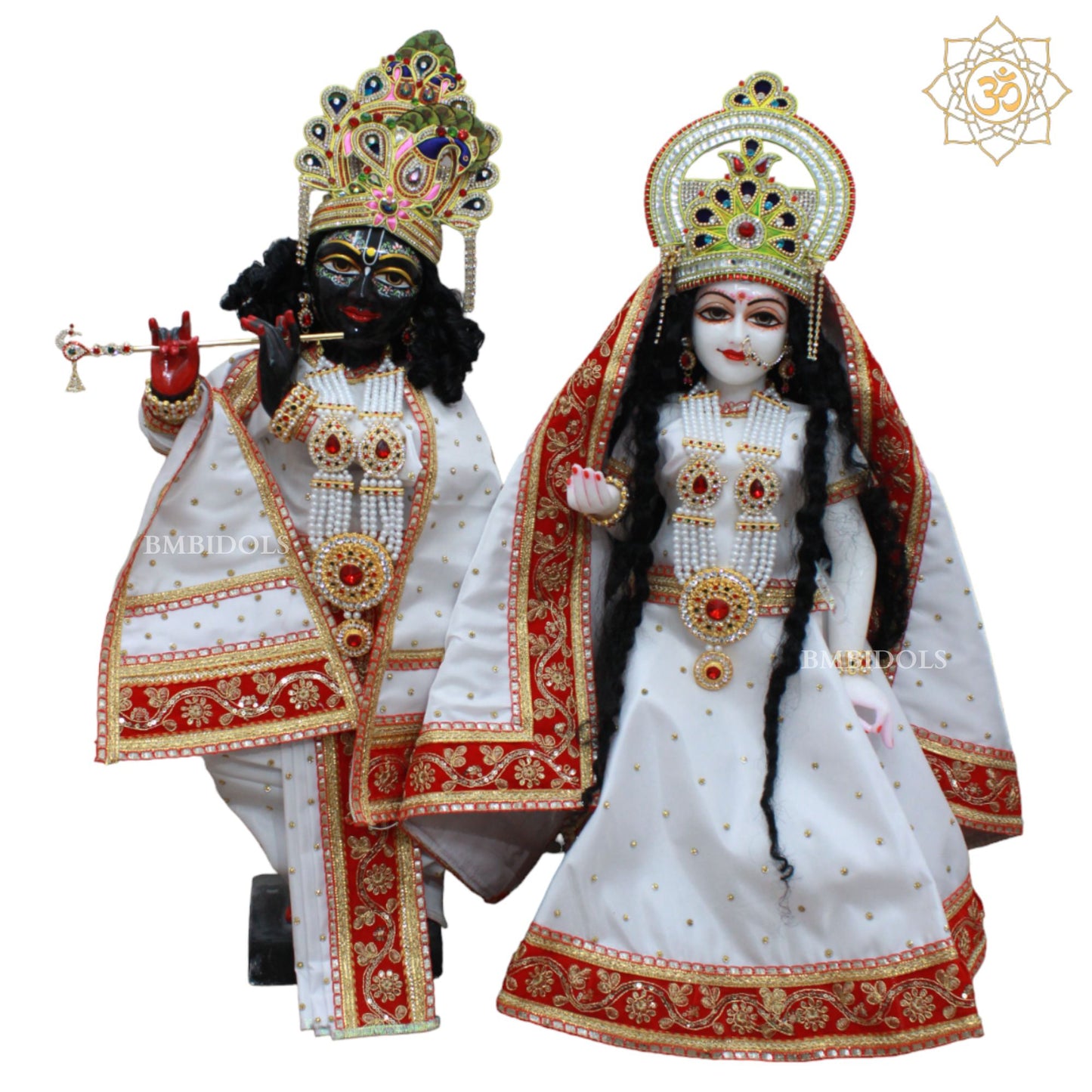 Iskcon Radha Krishna Marble Murti designed for Home and Temple