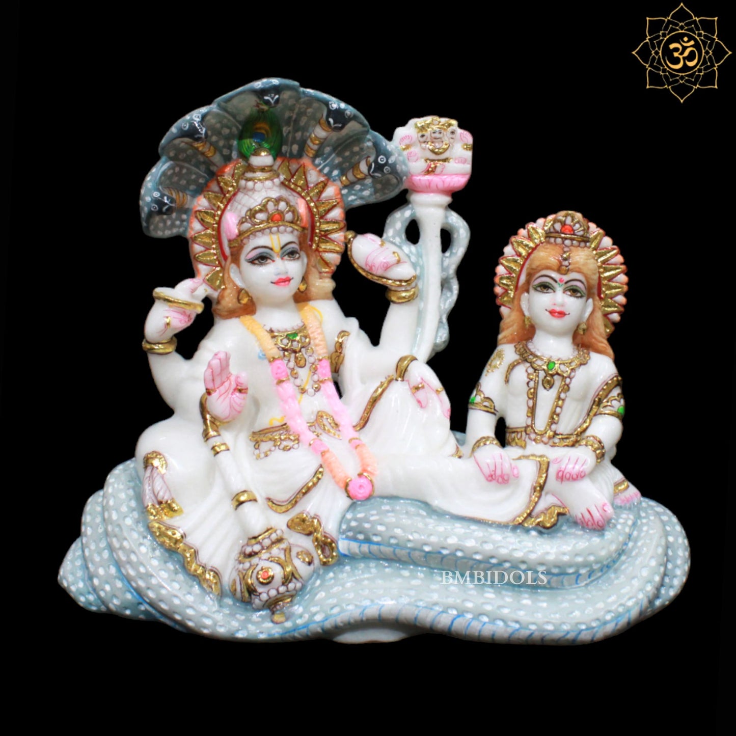 Lakshmi Narayan SheshSaiyaan Murti for Homes and Temples in 12inch