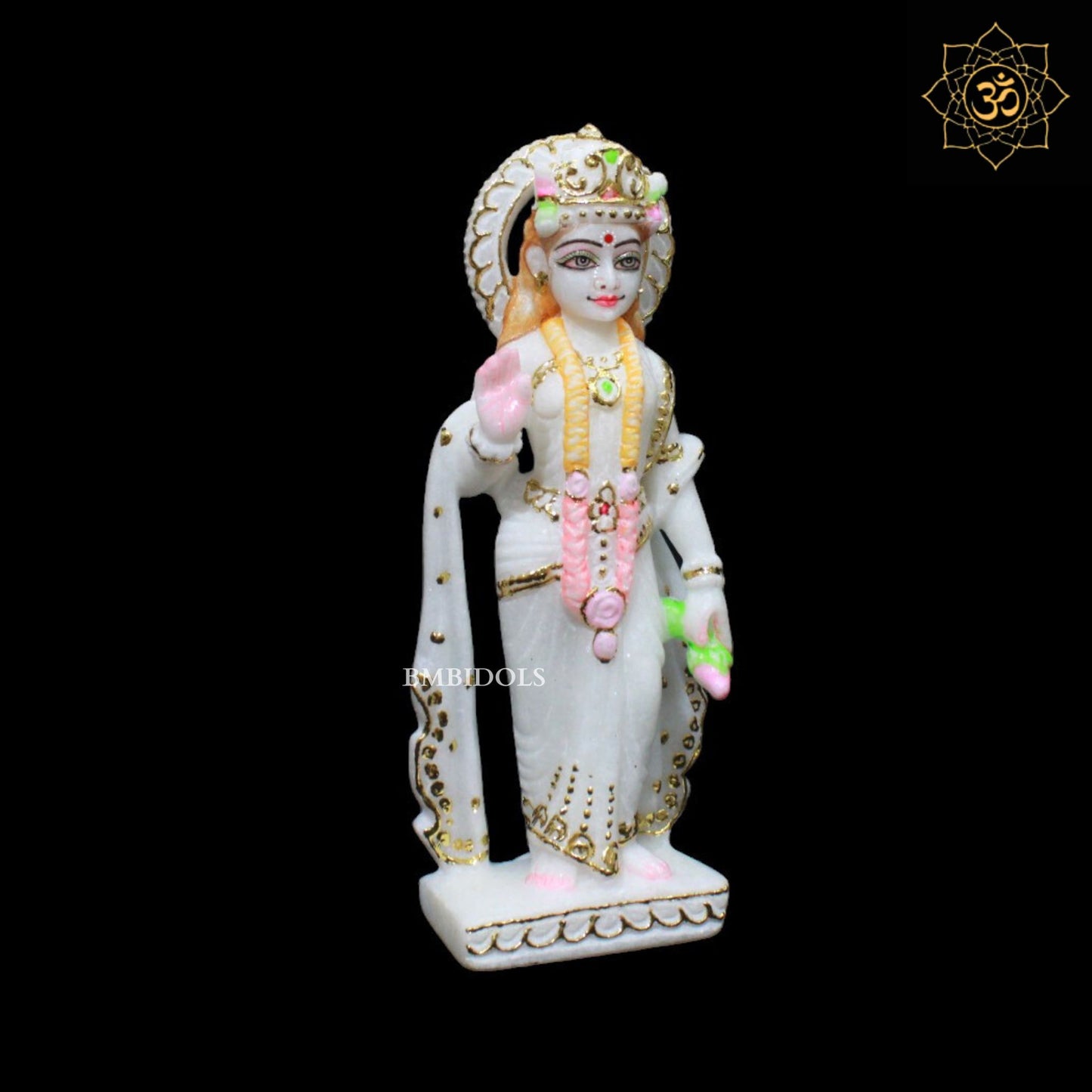 Small Ram Darbar Murti for Homes and Temples in 9inches in Makrana Marble