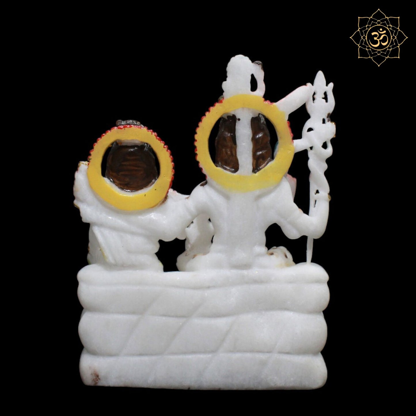 Beautiful Shiva Parivar Marble Murti in 9inch for Homes and Temples