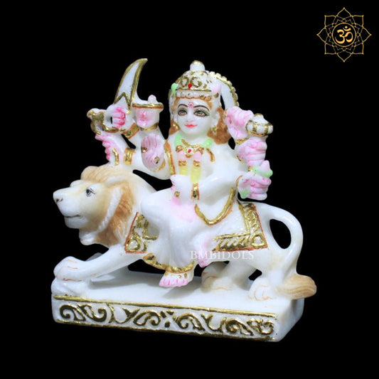 Durga Marble Murti for Home Temples designed in 6inches