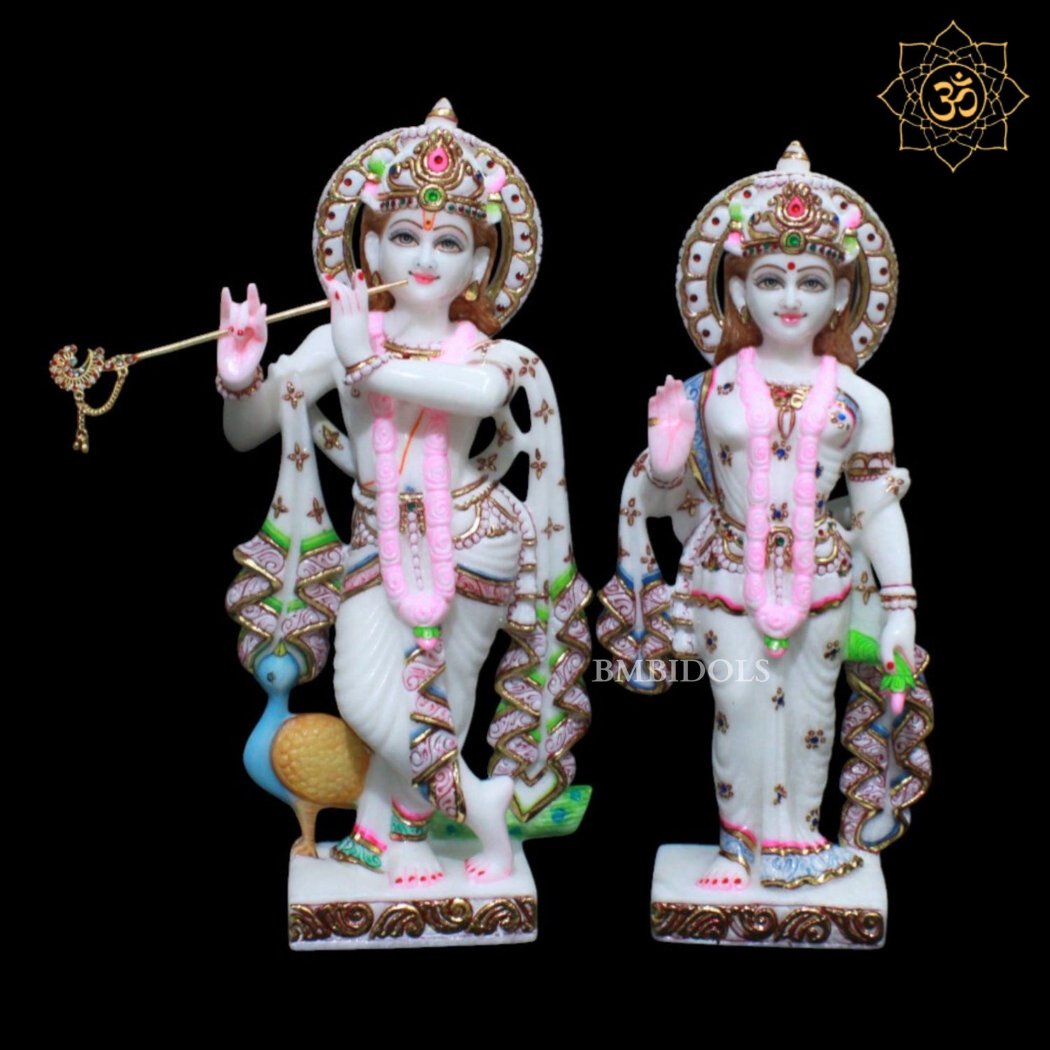 Radha Krishna Marble Murti 