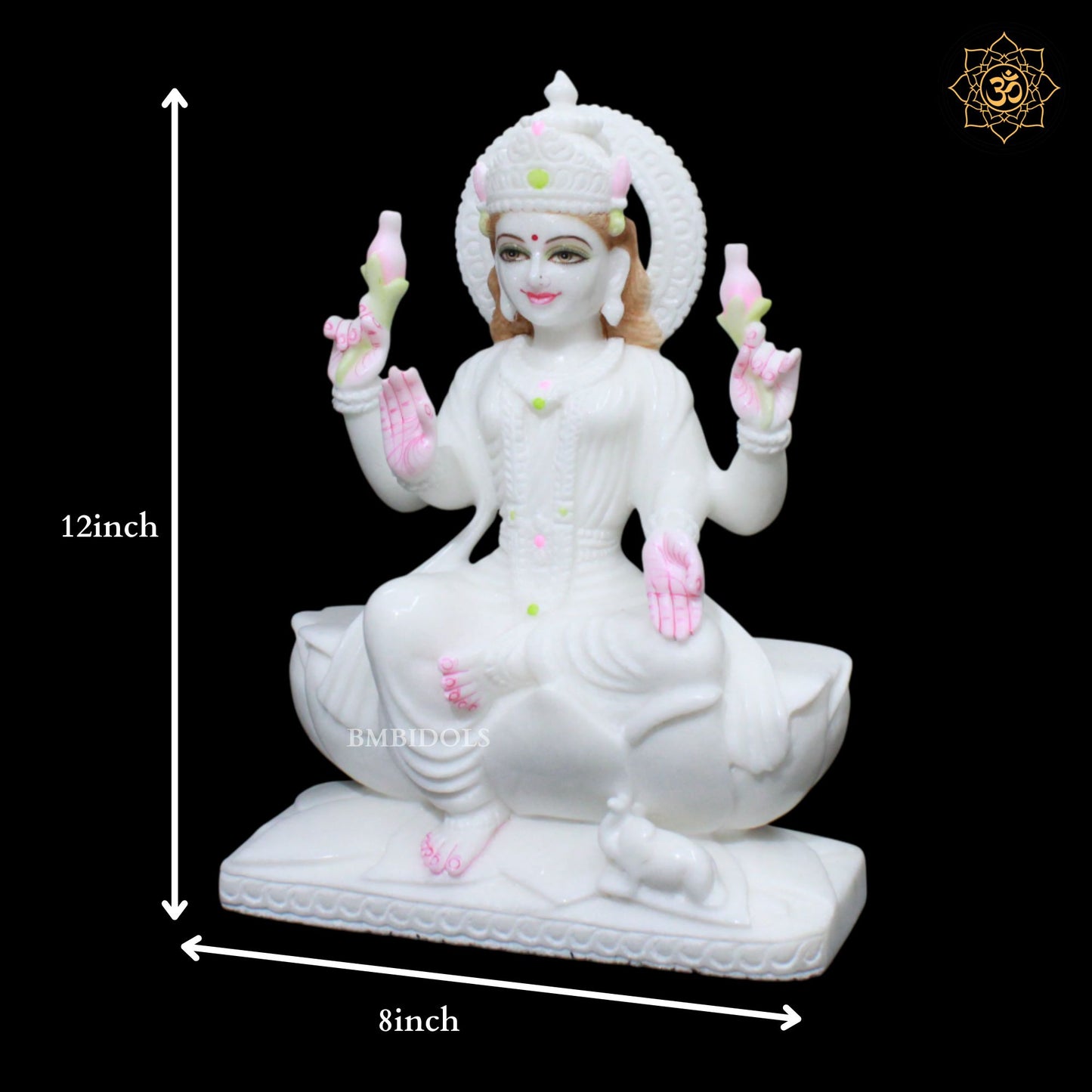Lakshmi Maa Murti in Makrana Marble for Homes and Temples in 1feet