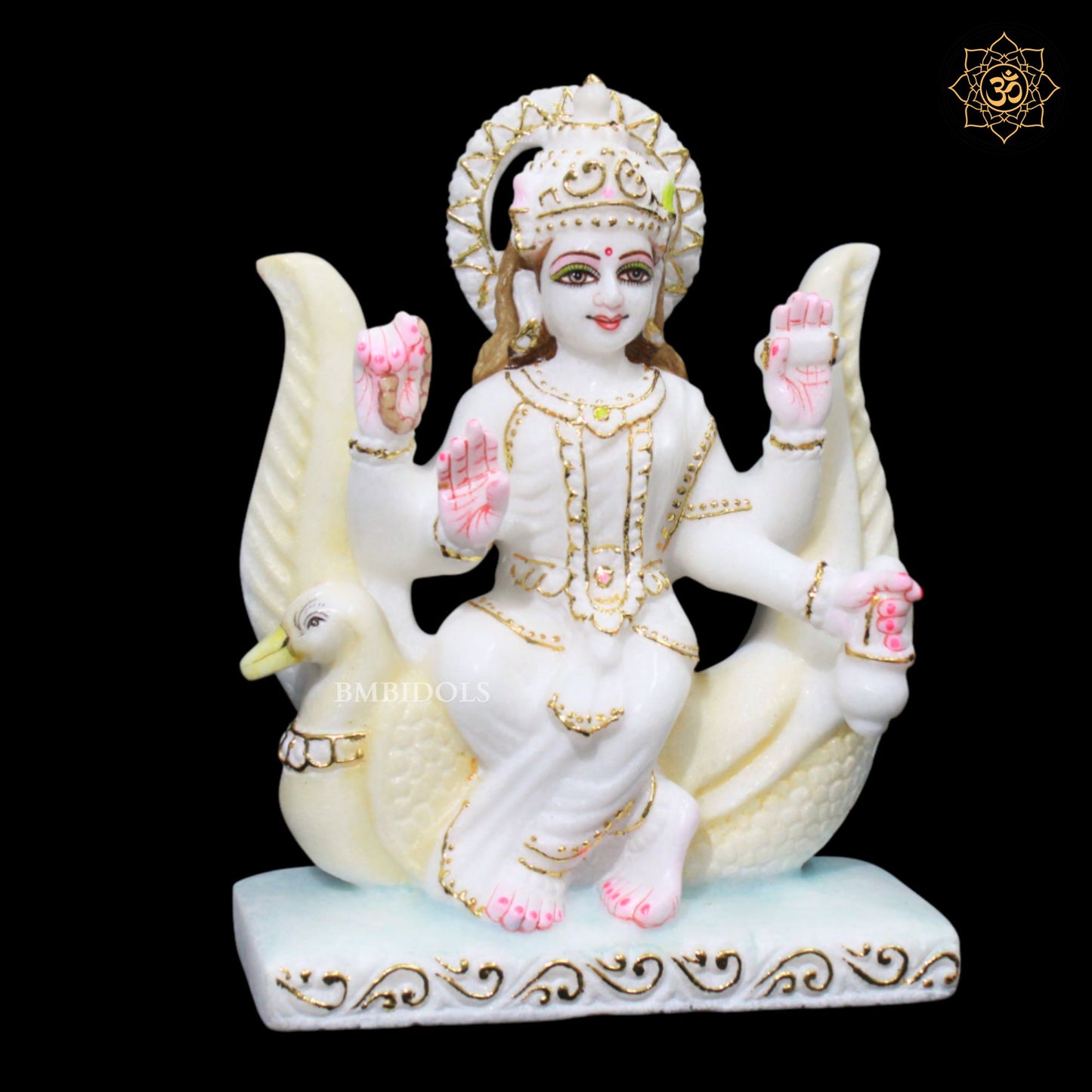 Brahmani Mata Marble Murti for Homes and Temples in 9inches
