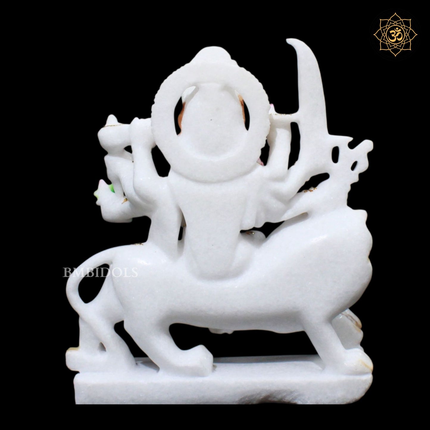 Marble Durga Murti for Homes and Temples in 1feet