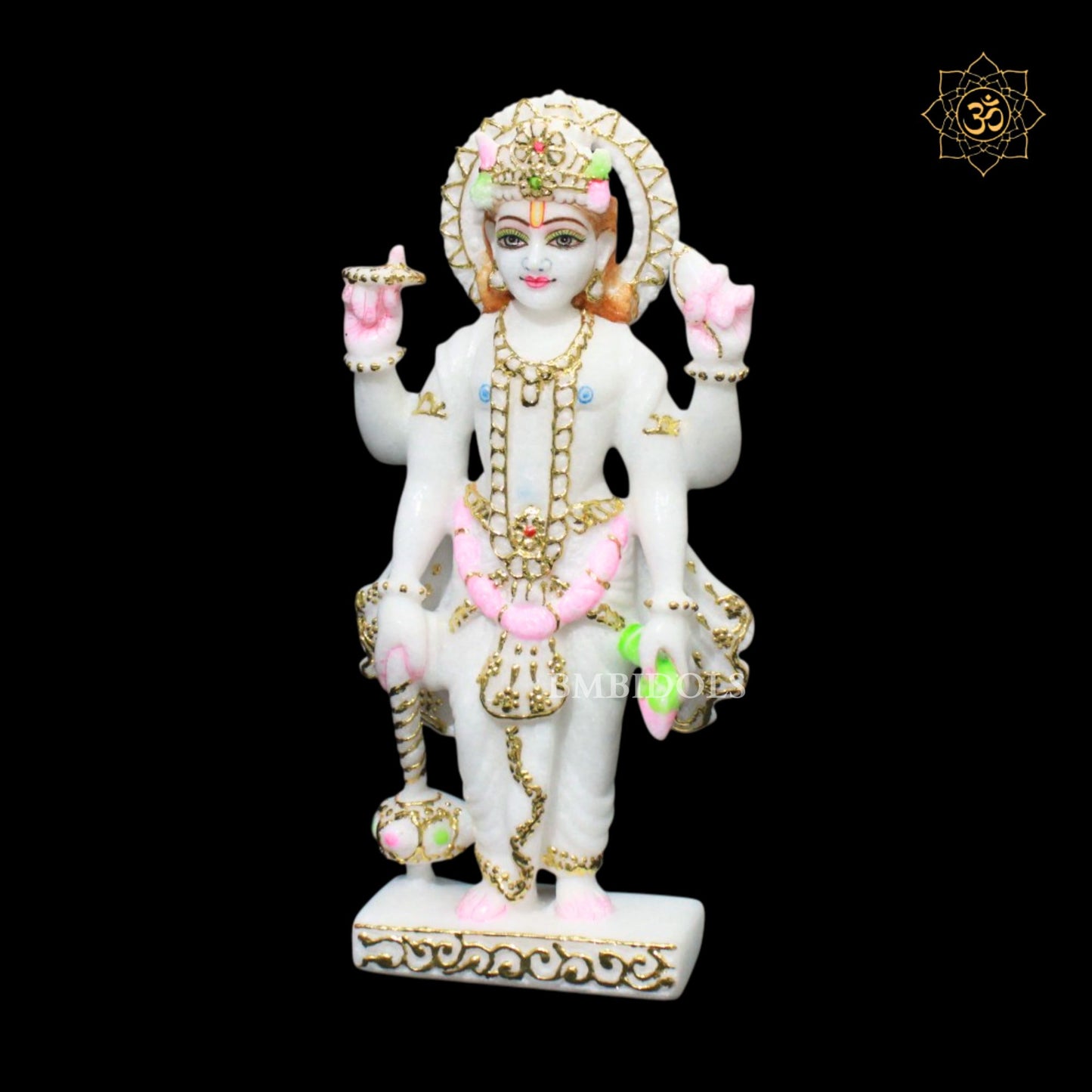 Lakshmi Narayan Marble Murti in 9inches for Homes and Temples