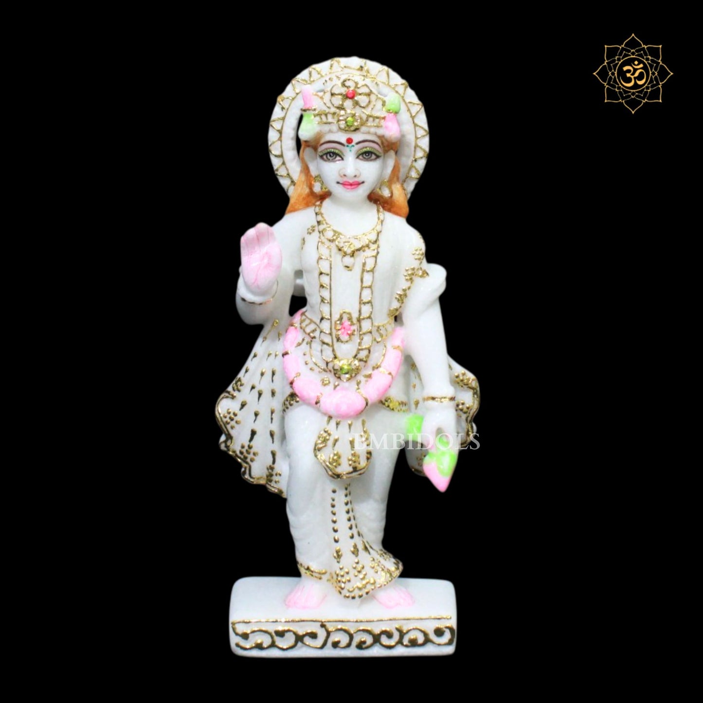 Lakshmi Narayan Marble Murti in 9inches for Homes and Temples