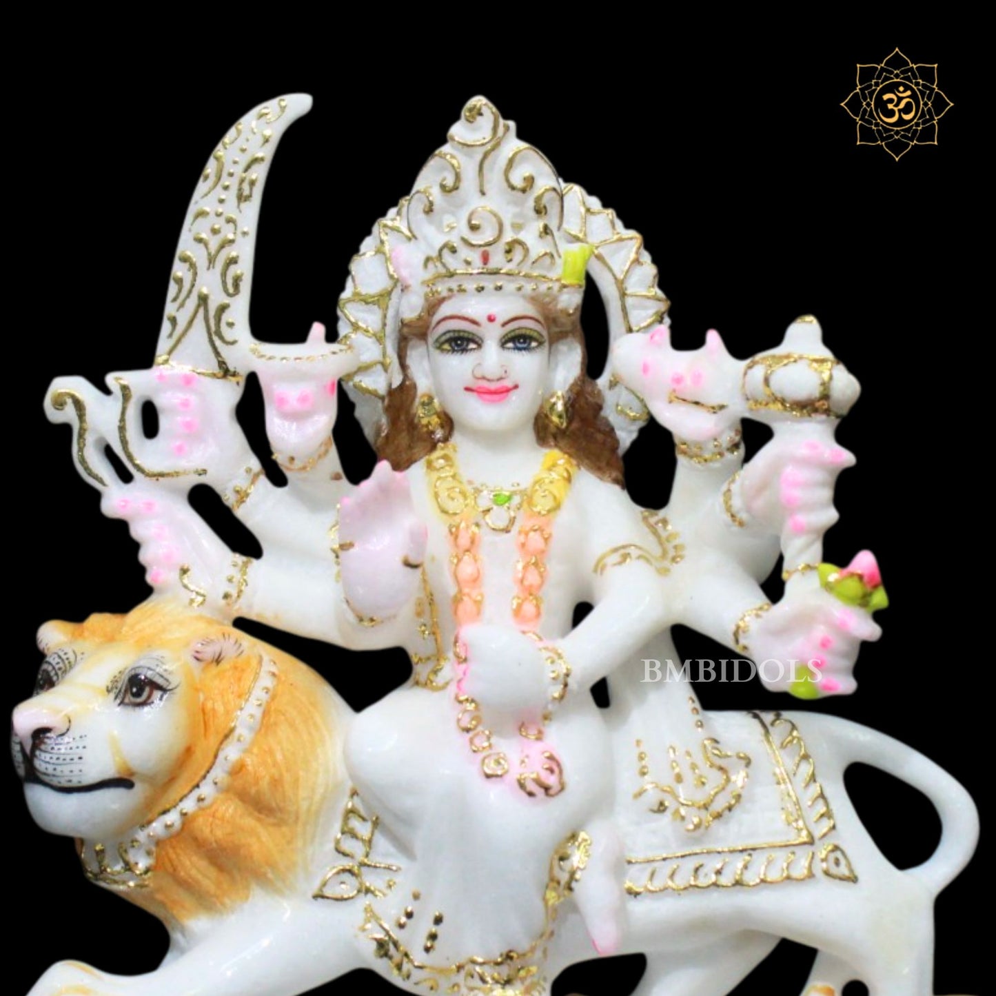 Marble Durga Murti in 9inches in Makrana Marble