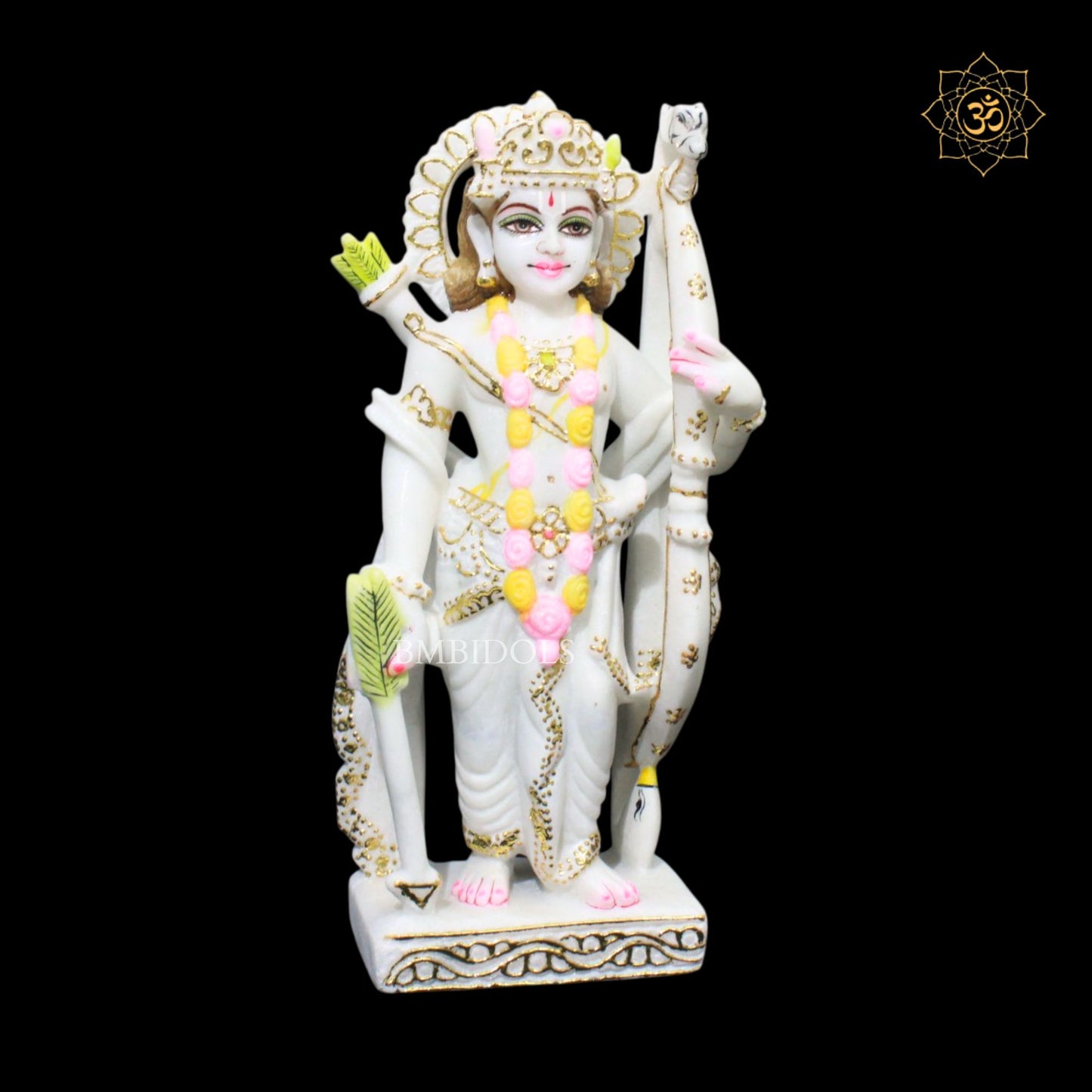 Ram Darbar Marble Murti in 12inches for Ghar Mandirs