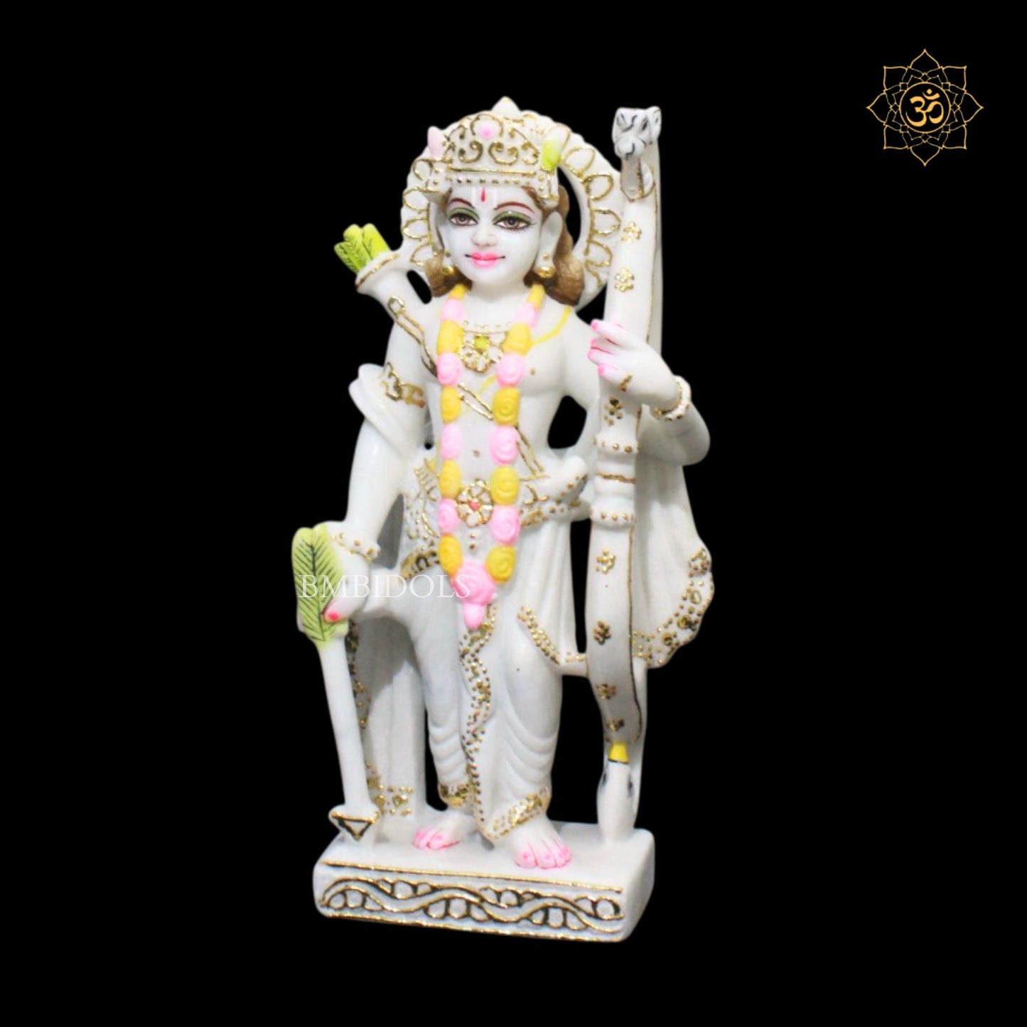 Ram Darbar Marble Murti in 12inches for Ghar Mandirs