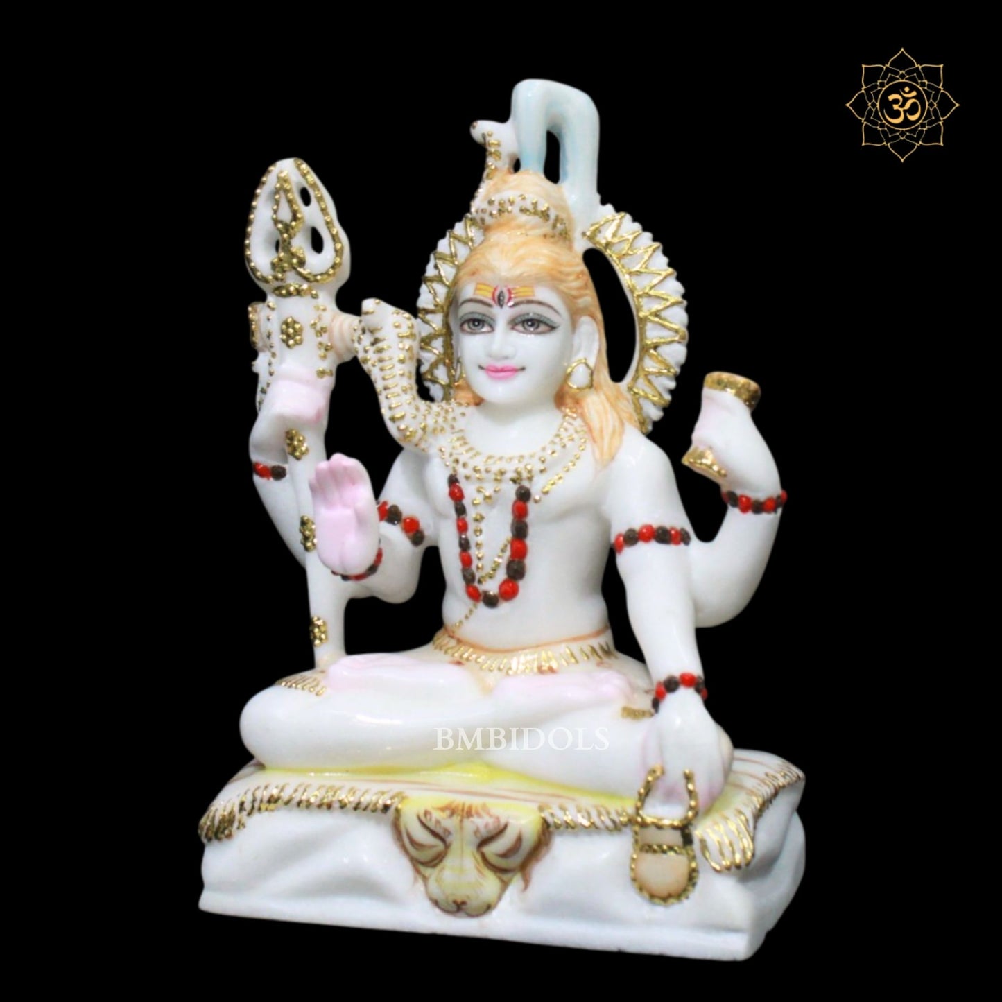 Shiva Statue in Makrana Marble in 9inches