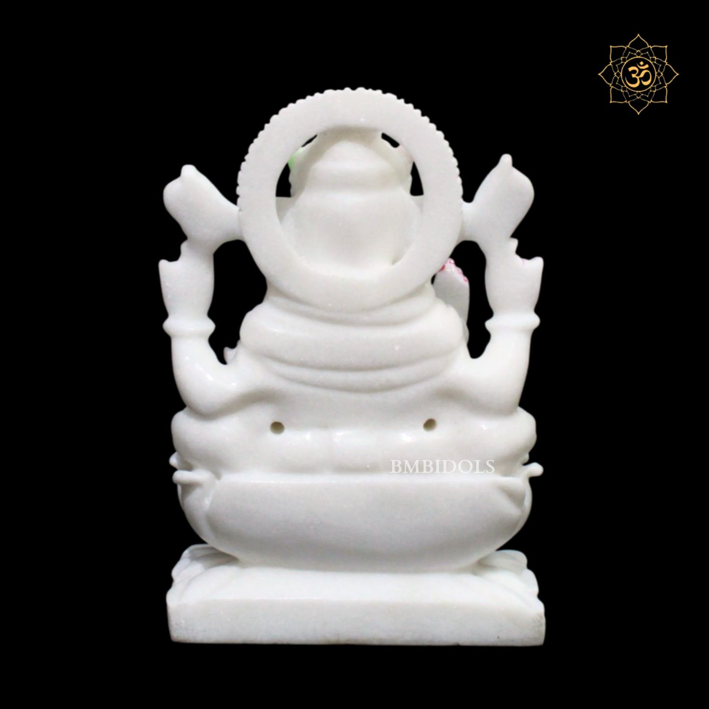 Ganesh Lakshmi Marble Murti in 12inches