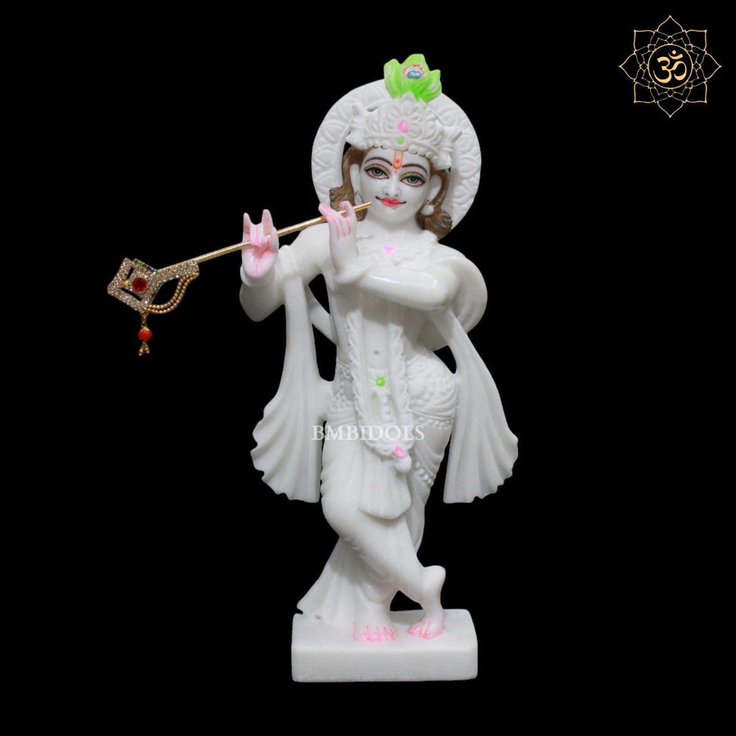 1feet Radha Krishna Marble Murti for Home Mandirs