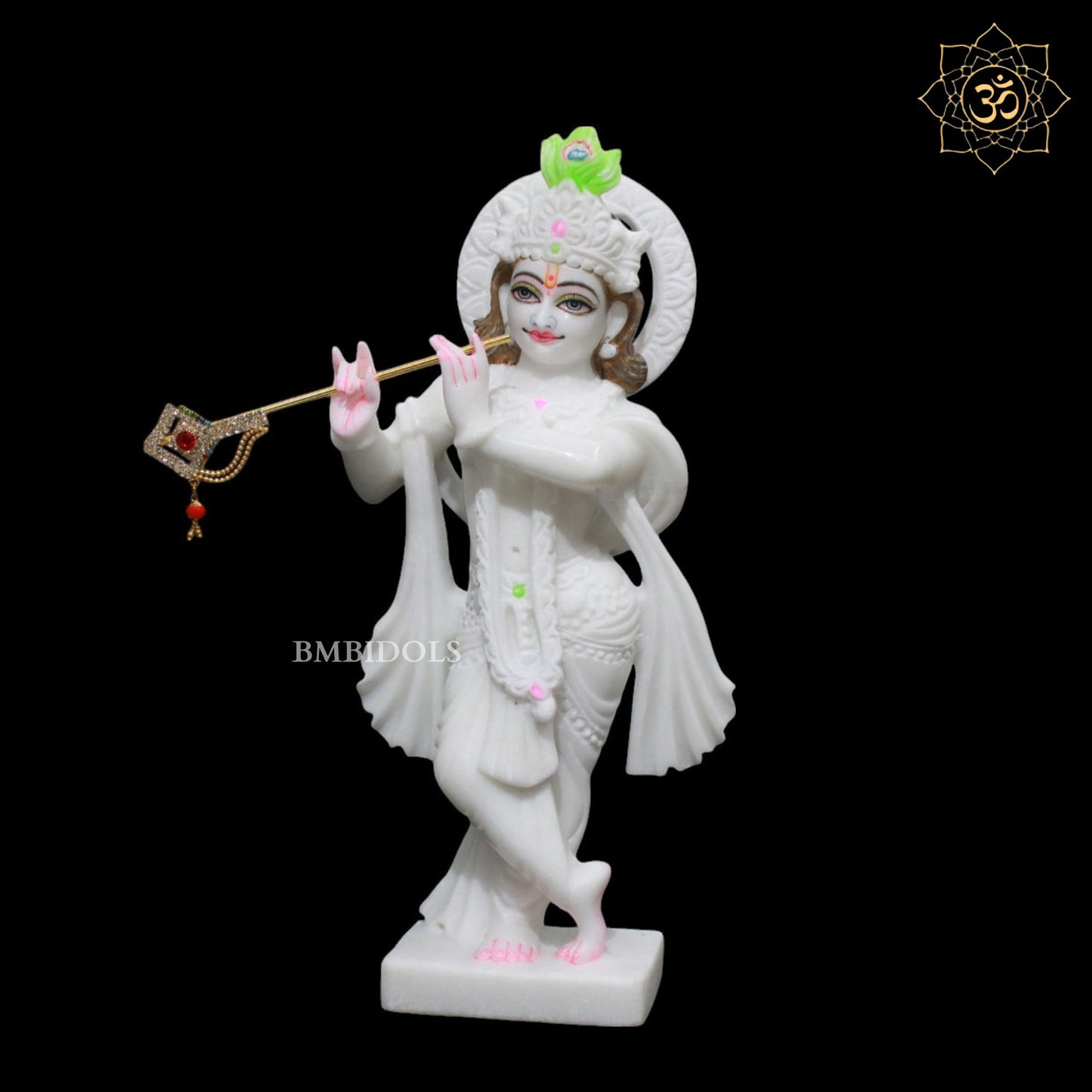 1feet Radha Krishna Marble Murti for Home Mandirs