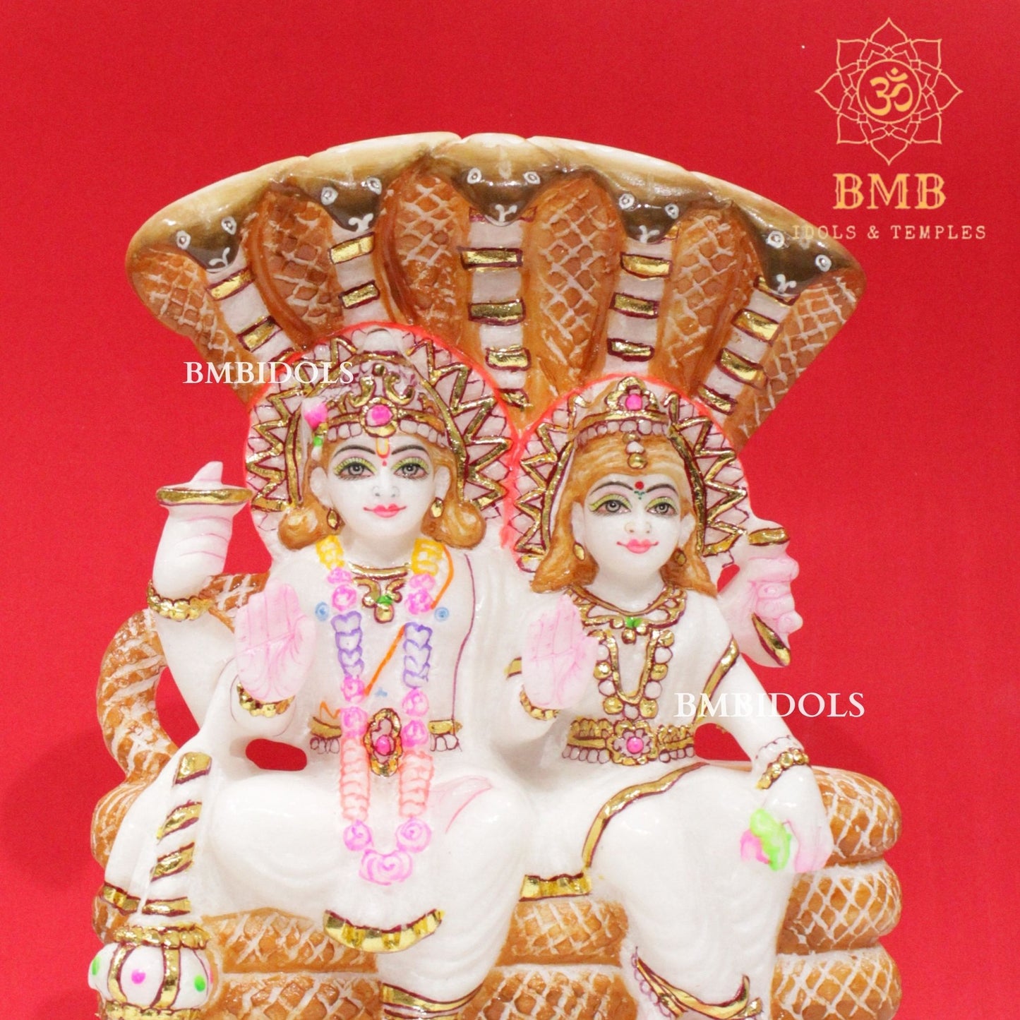 Marble Lakshmi Narayan Murti in 10inchesfor Home and Temples