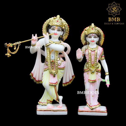 Radha Krishna Marble Statue