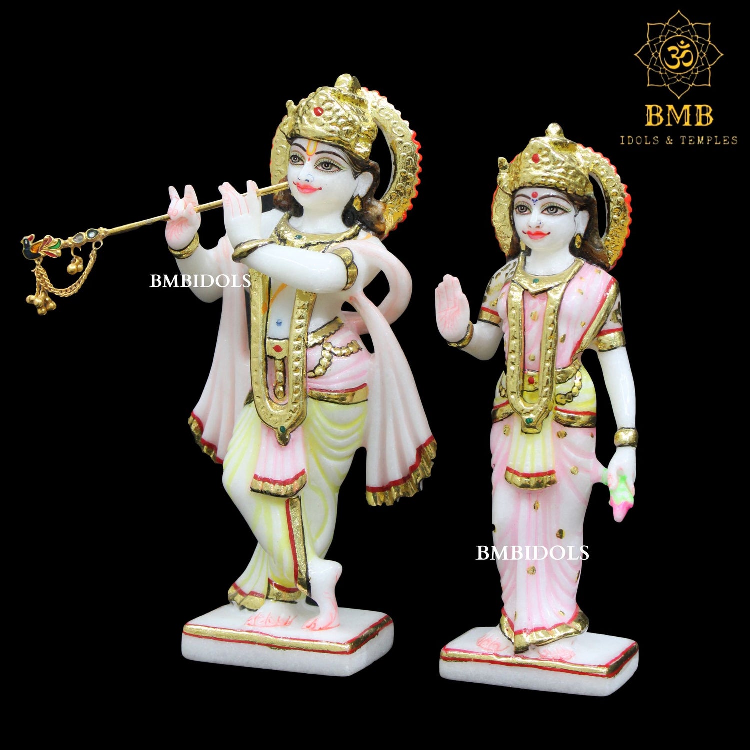 Radha Krishna Marble Idol
