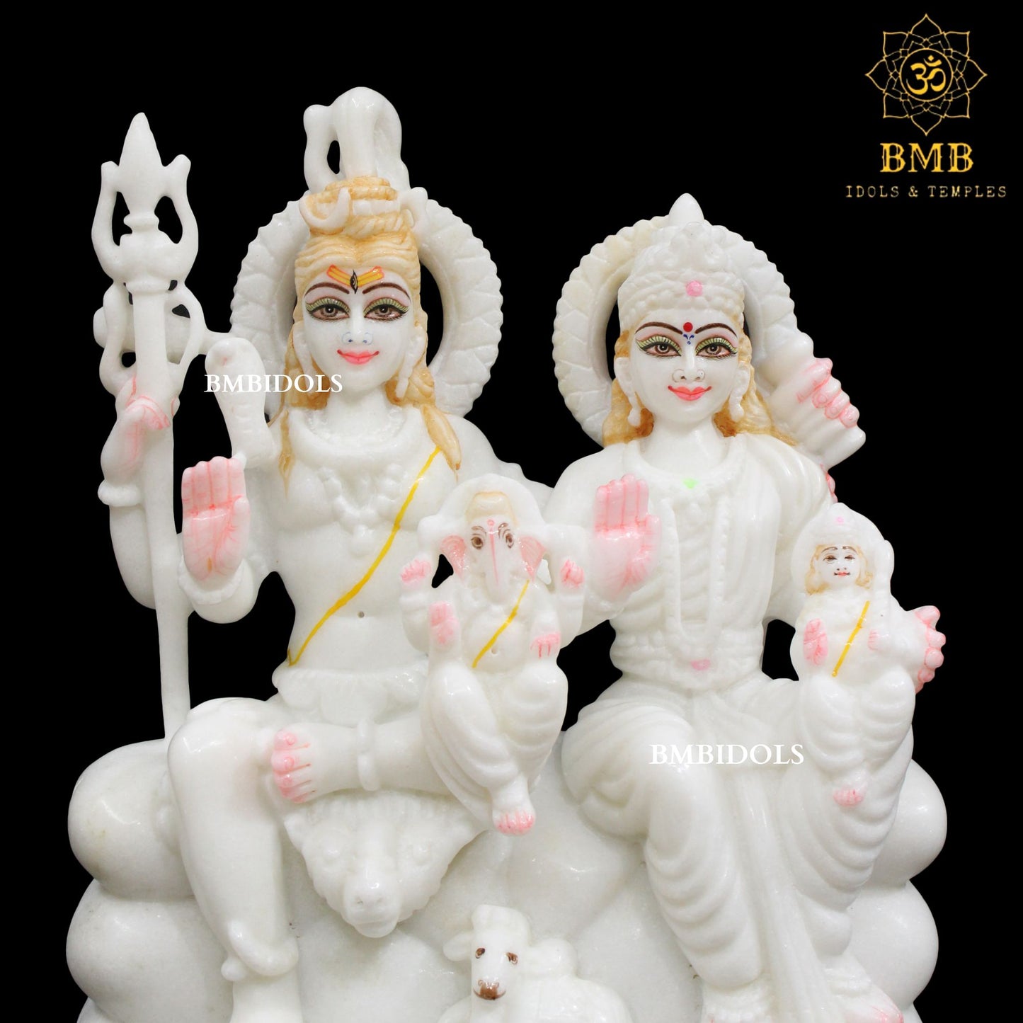 Marble Shiv Parvati Statue