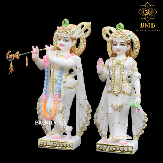 Marble Radha Krishna Statue