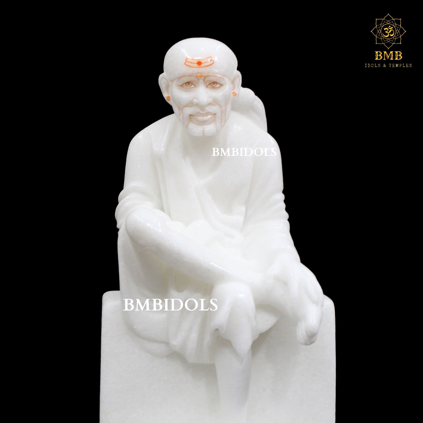 Sai Baba Marble Idol made in Makrana Marble in 10inches