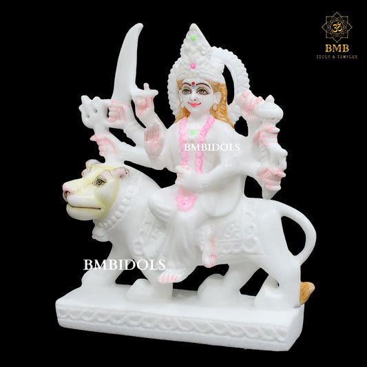 Marble Ambe Maa Murti made in Makrana Marble in 10inches