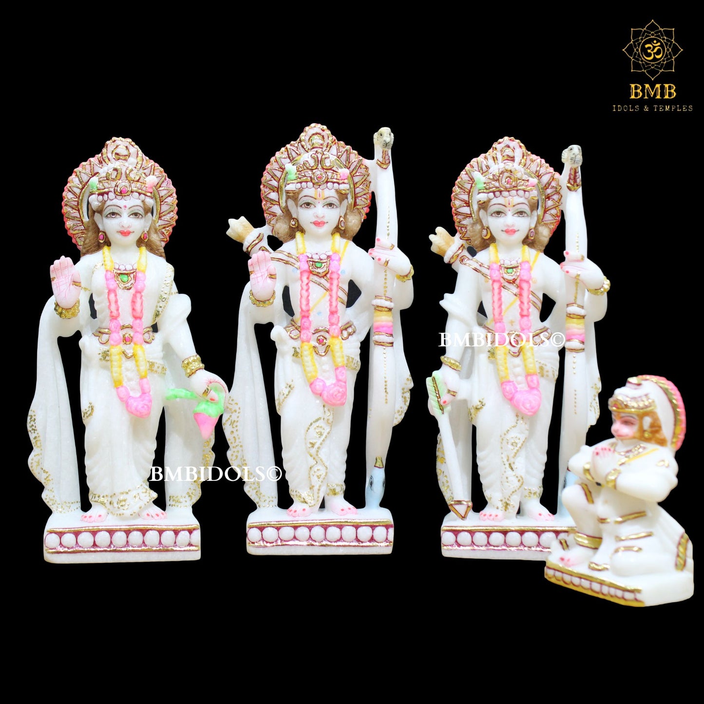 Marble Ram Darbar Murti made in 10inches in Makrana Marble