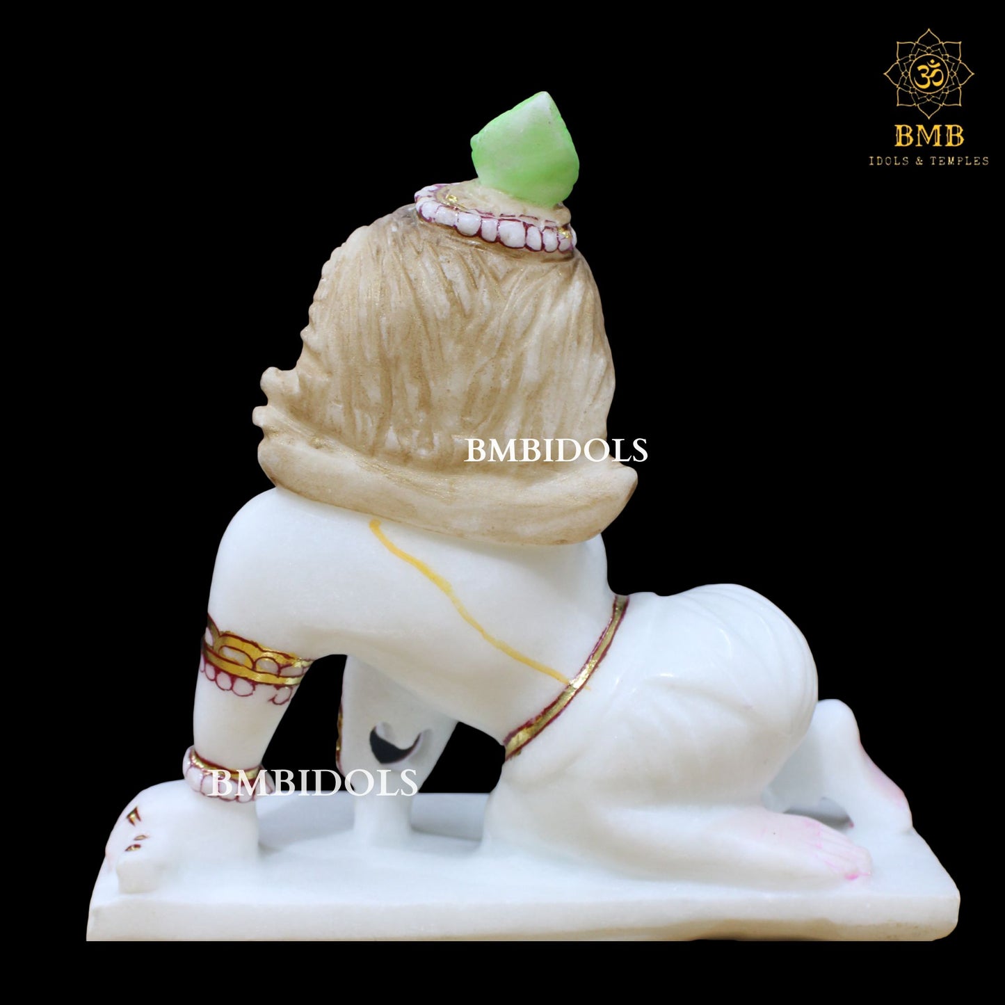 Marble Bal Gopal ( Kanha) Statue in 9inches for Homes & Temples