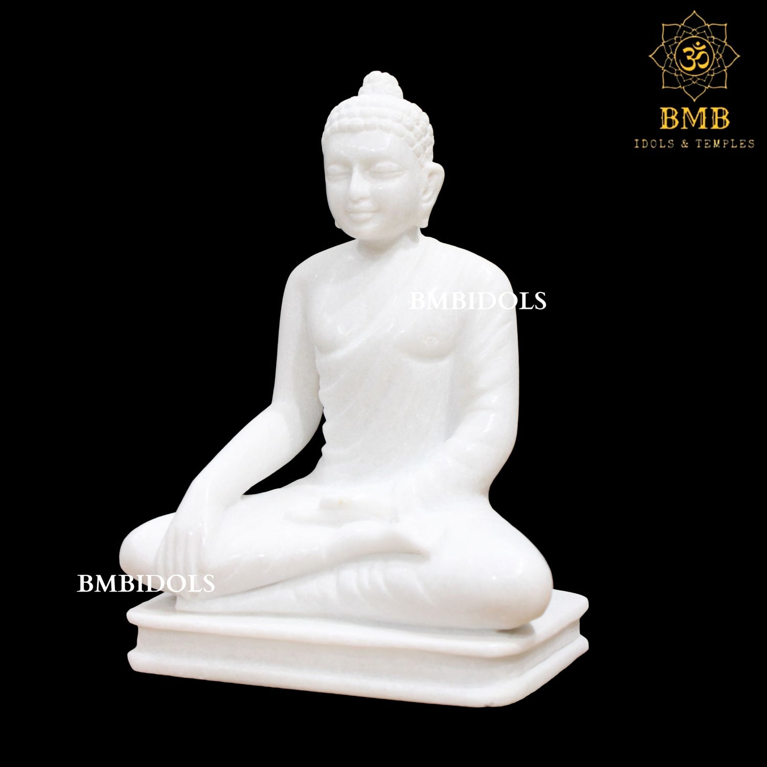 Marble Buddha Statue in sitting posture