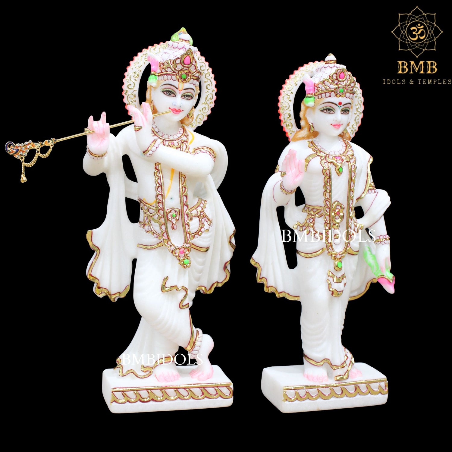 Marble Radha Krishna Statue