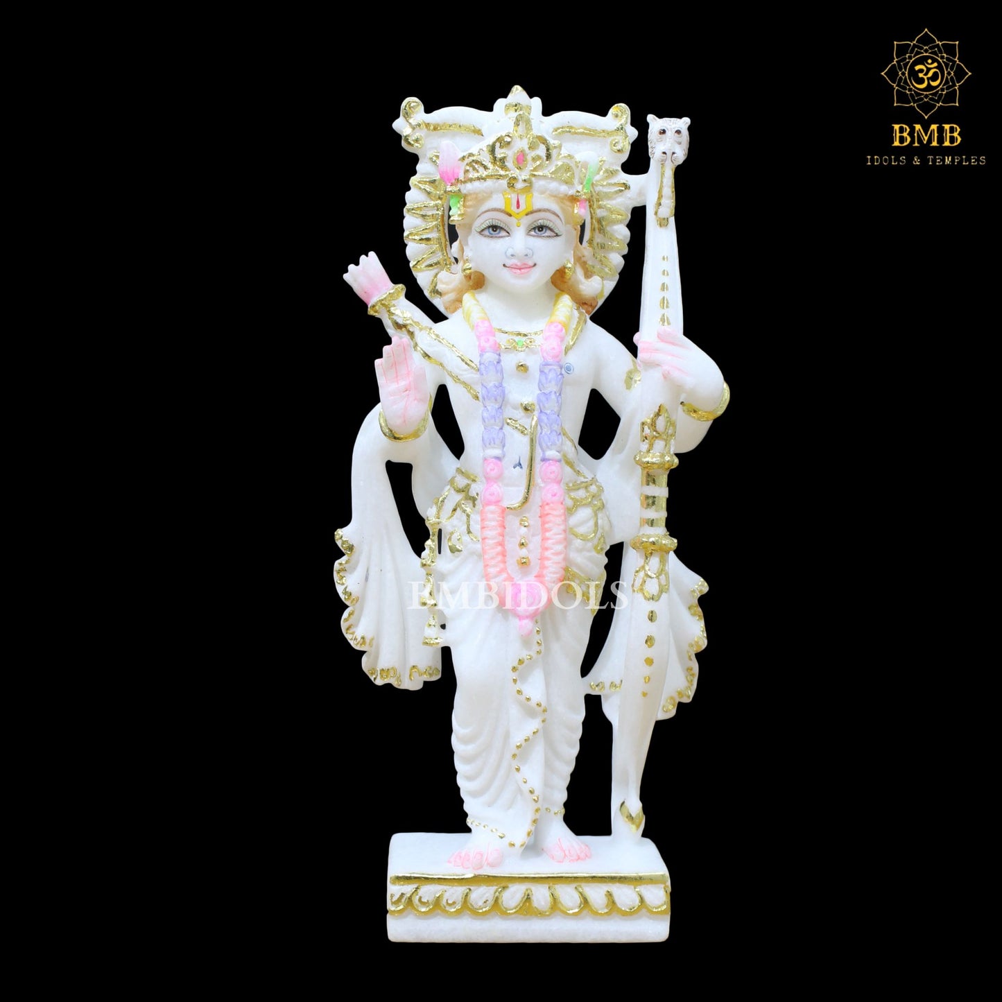 Marble Ram Darbar Statue in 12inches for Homes & Temples