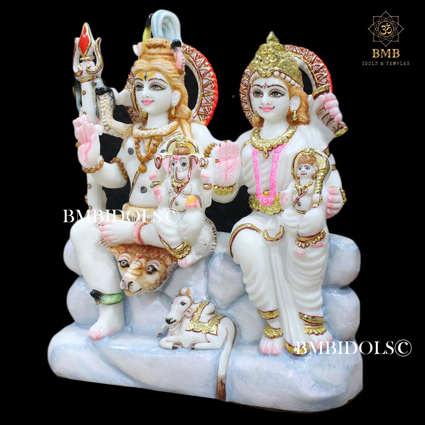 Marble Shiv Parvati Idol