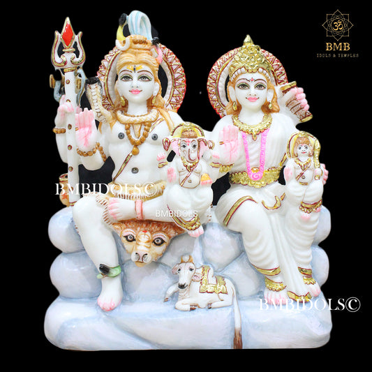 Marble Shiv Parivar Murti