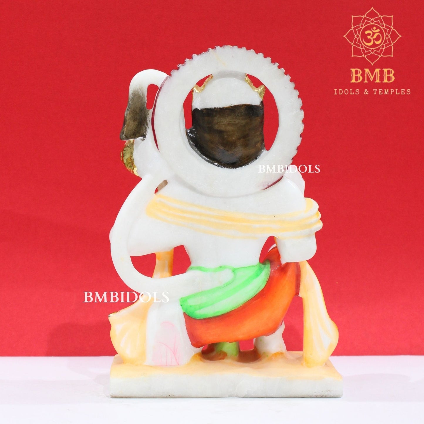 Marble Hanuman Statue in Makrana Marble in 9inches