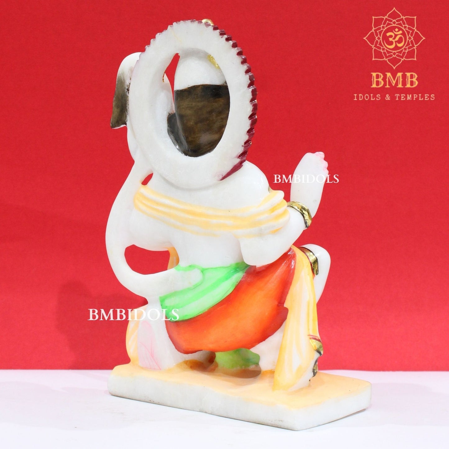Marble Hanuman Statue in Makrana Marble in 9inches