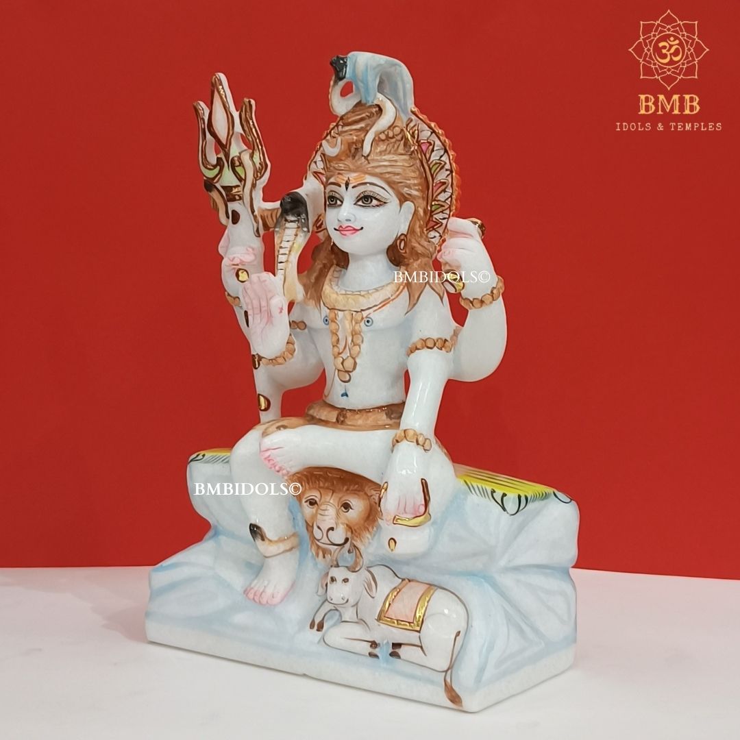 Marble Shiva Murti in 9inches