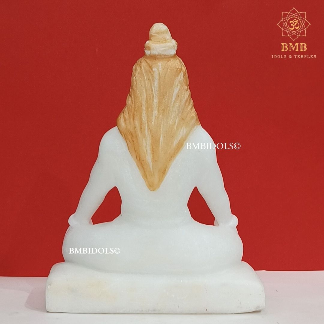 Marble Shiva Statue in Meditation Posture Made in Makrana Marbles