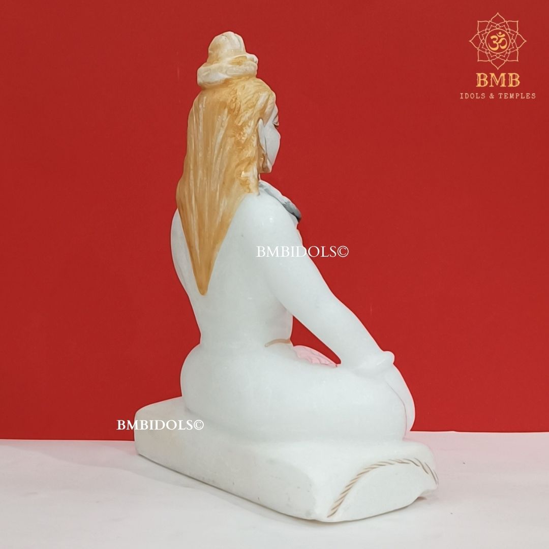 Marble Shiva Statue in Meditation Posture Made in Makrana Marbles