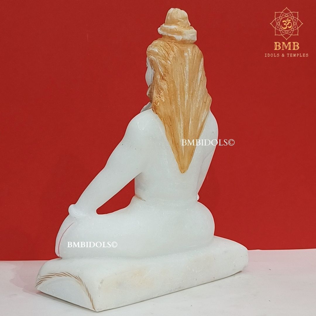 Marble Shiva Statue in Meditation Posture Made in Makrana Marbles