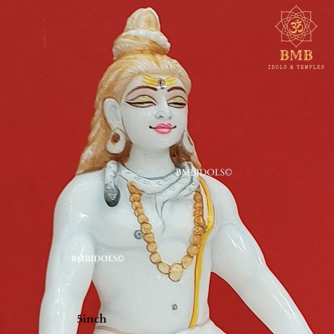 Marble Shiva Statue in Meditation Posture Made in Makrana Marbles