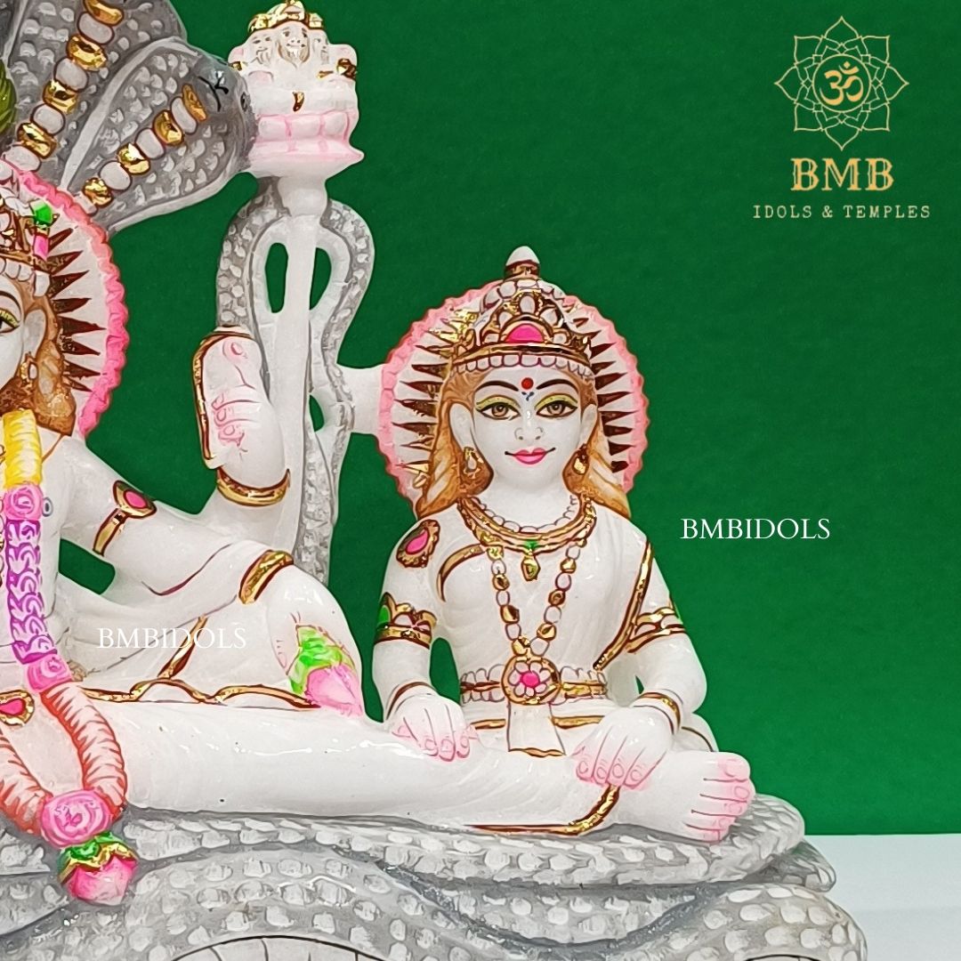 Marble Lakshmi Narayan Statue ( Vishnu Lakshmi) made in Makrana Marble