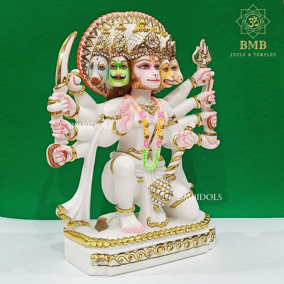Marble panchmukhi Hanuman Idol