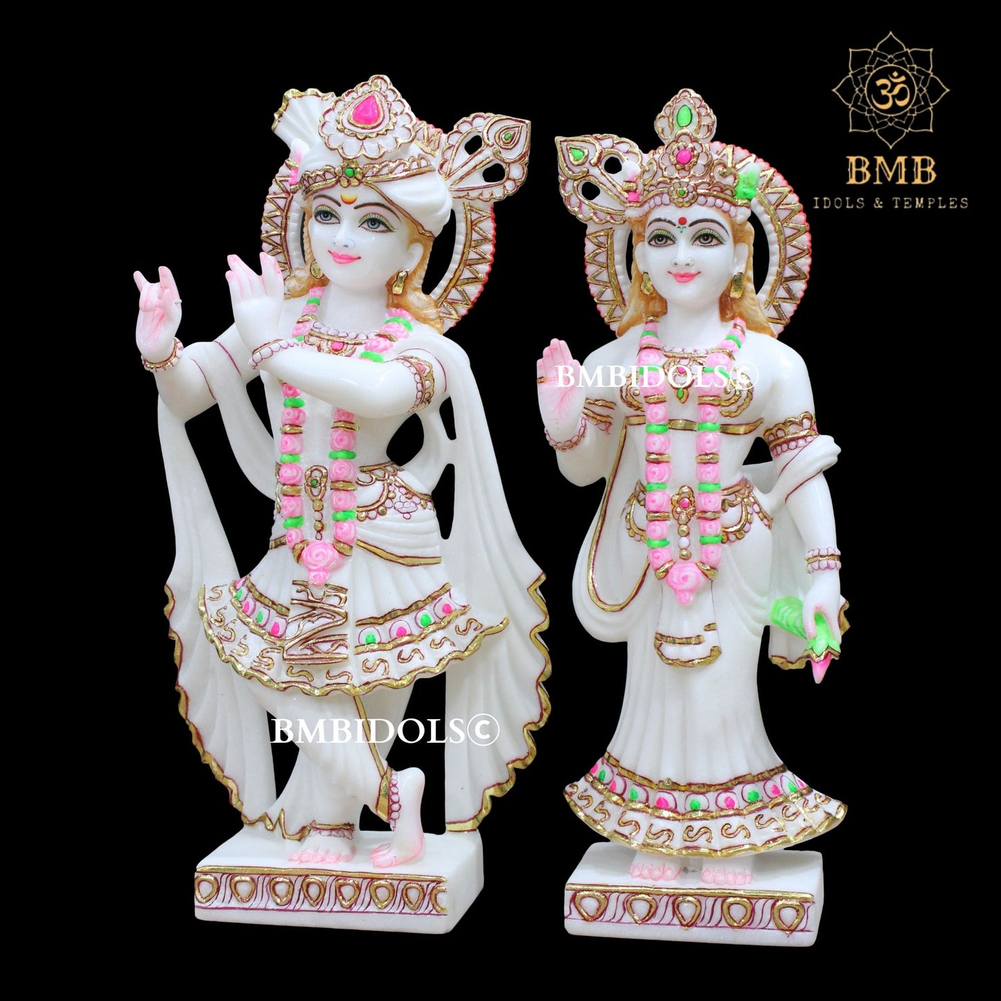 Marble Radha Krishna Statue