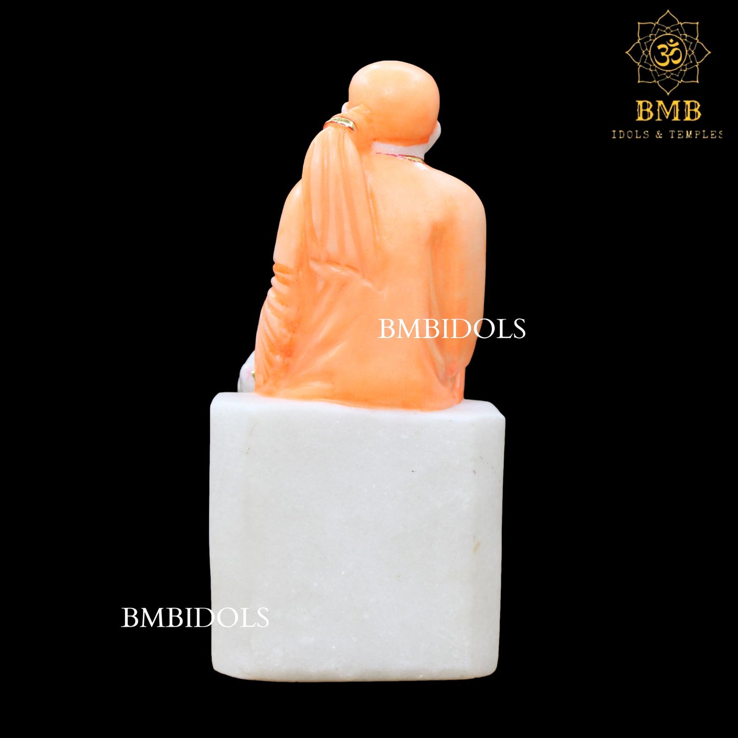 Sai Baba Marble Statue in 12inches for Homes and Temples
