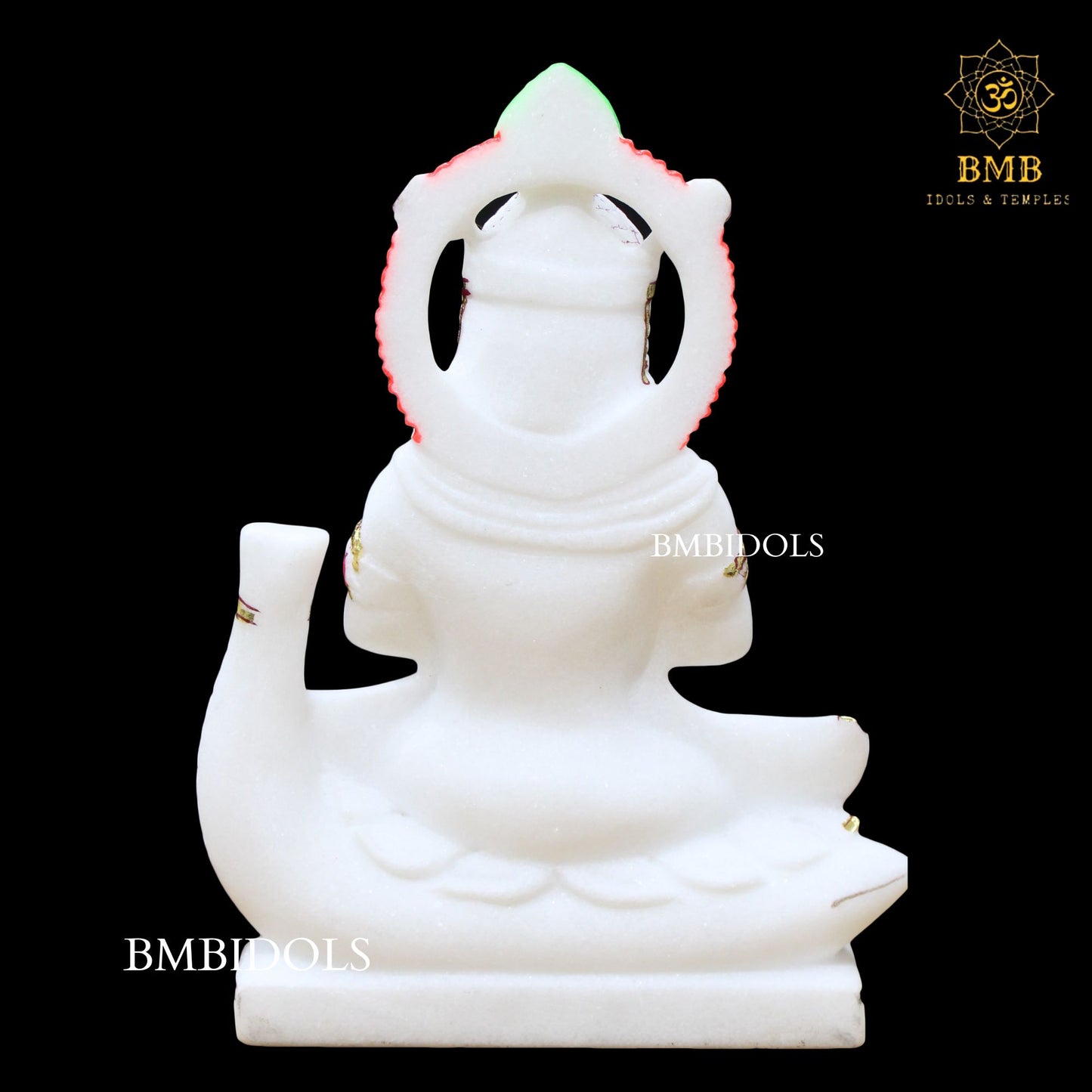 Jhulelal Marble Murti for Homes and Temples in 12inches