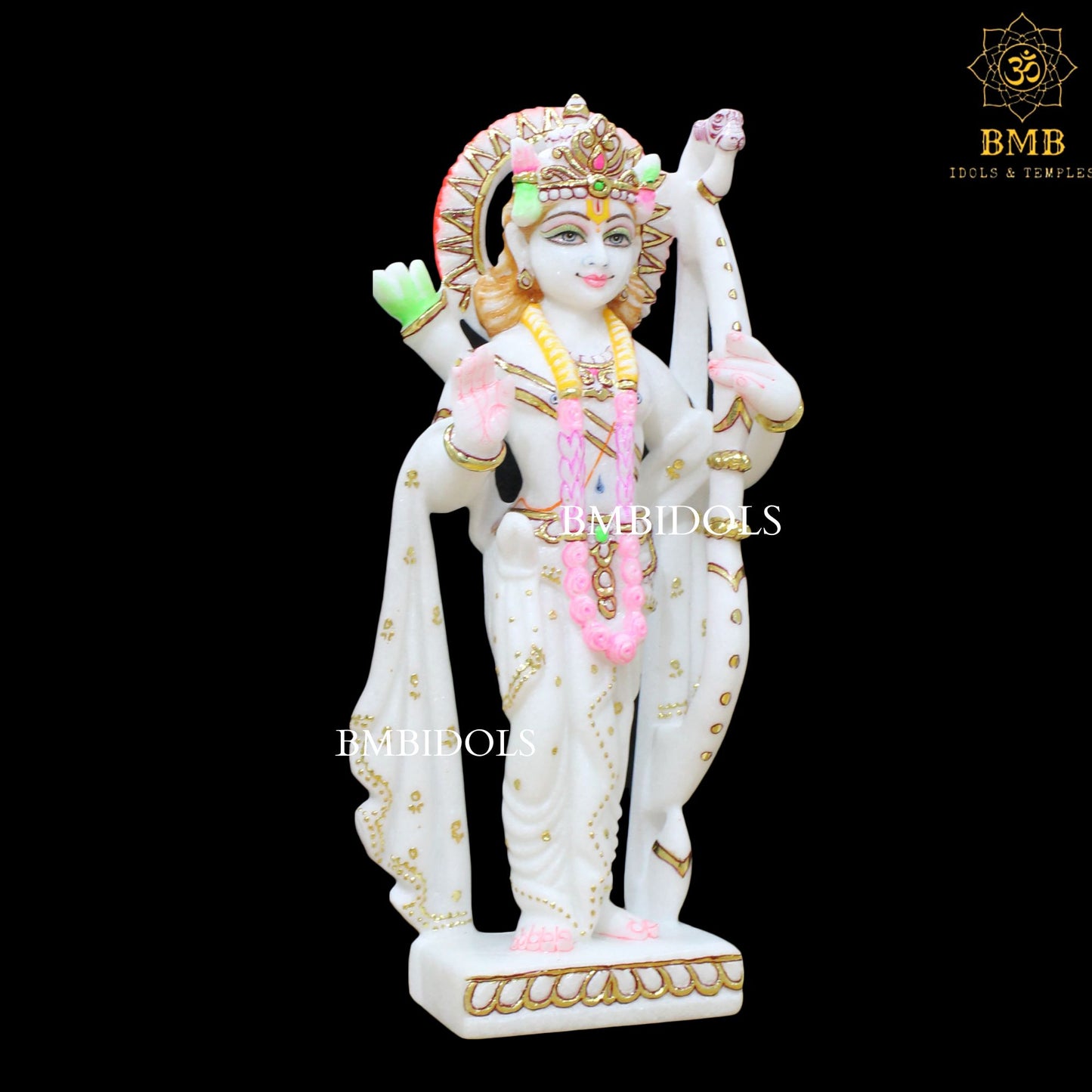 Marble Ram Darbar Murti made in Makrana Marble in 15inches